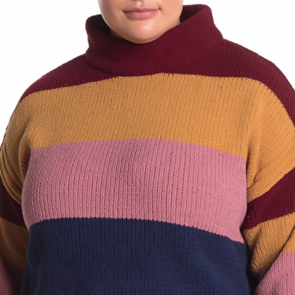 Catherine Malandrino Funnel Neck Chenille Sweater Size 1X - Picture 5 of 12
